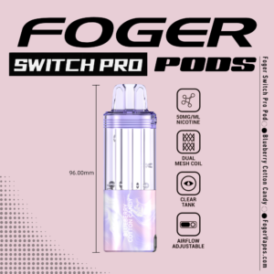 Blueberry Cotton Candy – Foger Switch Pro Pod | 30K Puffs